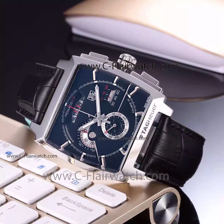 Tag Heuer Monaco Replica China Watch SS Black Face 44mm